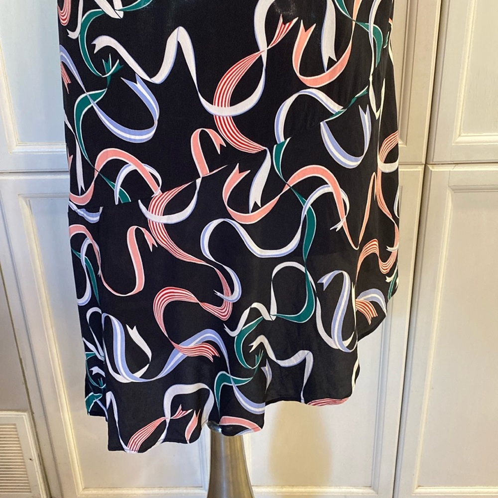 Equipment - 100% Silk Asymmetrical Dress Ptp 18” L 35” & 42.5” - Picture 8 of 11